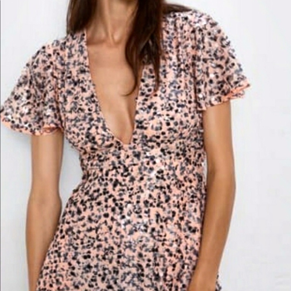 Zara LIMITED EDITION sequined dress Sz. S NEW condition no tags